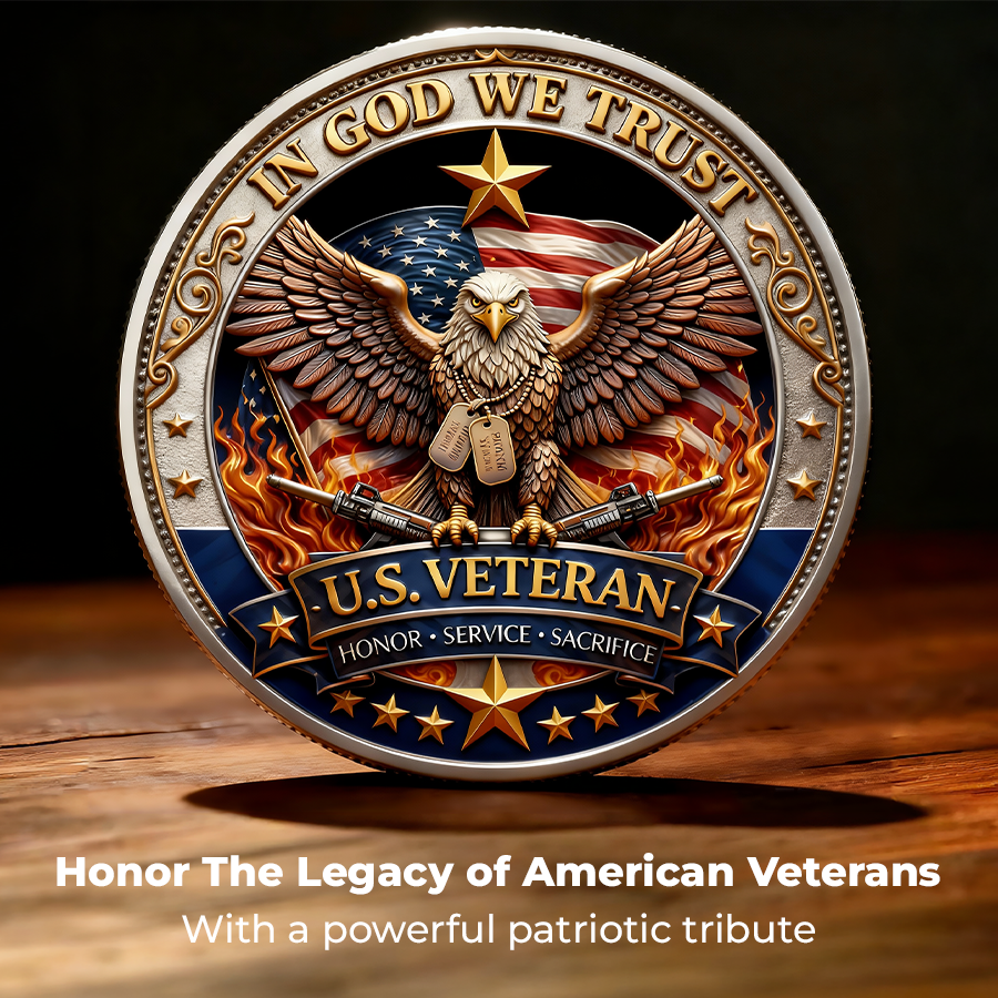 🔥Last Day 50% OFF🔥 250 Years of Freedom Veteran Tribute Coin