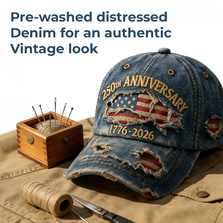 🎉 🔥49% Off Sale on July 4---Handmade US 250th Anniversary Casual Print Hat
