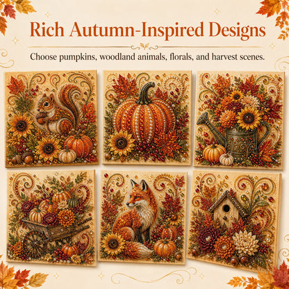 🔥Last Day 49% OFF - 🍂✨Autumn Pearl Painting Kit - Relaxing DIY Craft to Create Sparkling Fall Artwork
