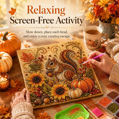 🔥Last Day 49% OFF - 🍂✨Autumn Pearl Painting Kit - Relaxing DIY Craft to Create Sparkling Fall Artwork
