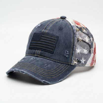 🔥American Flag Ponytail Embroidered Hat—🎁Buy 2 FREE SHIPPING