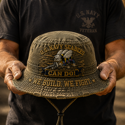 🏆Last Day Promo: 49% OFF - U.S. Navy Seabees CAN DO Bucket Hat