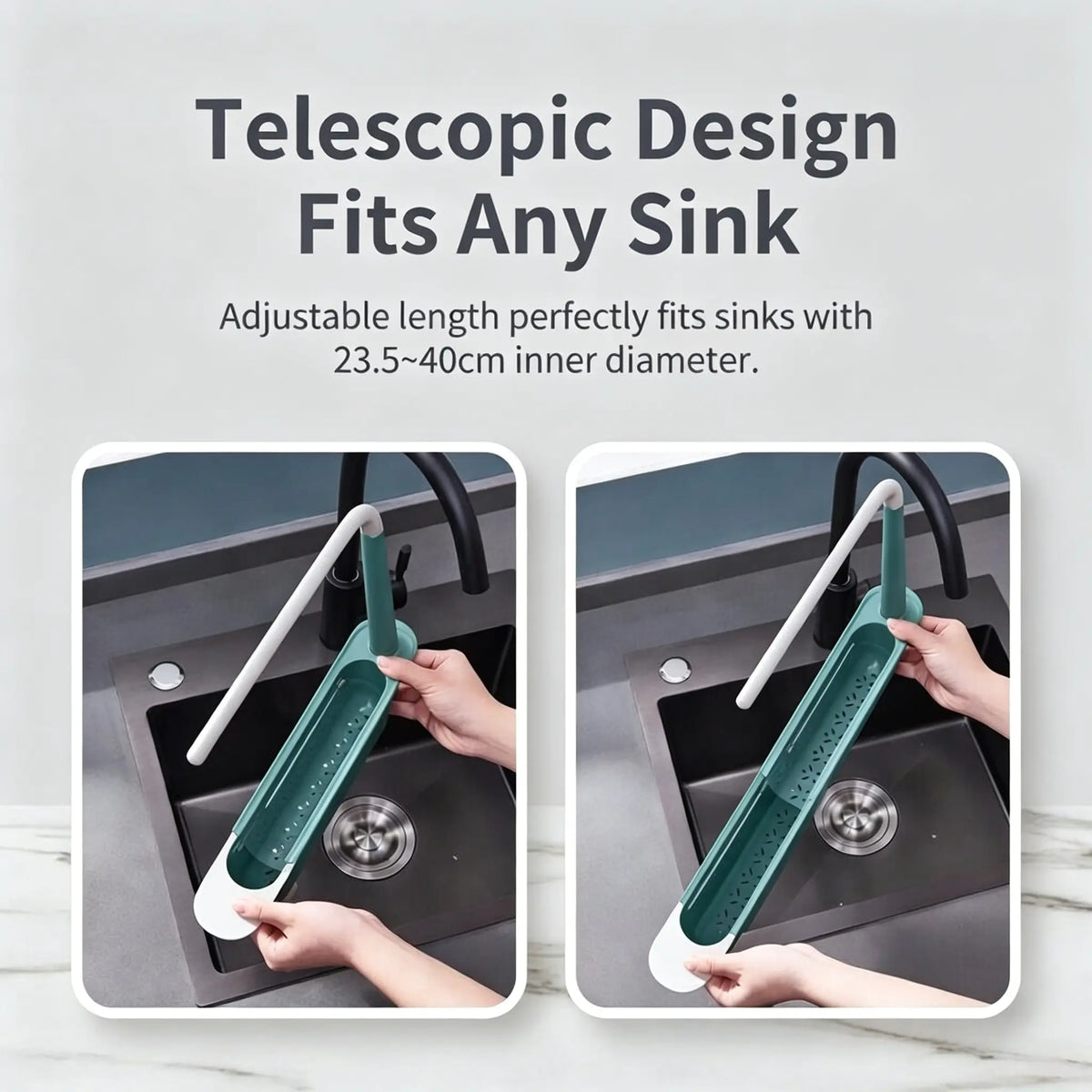 🧼Save 48% Today —  Extendable Sink Organizer with Towel Rack
