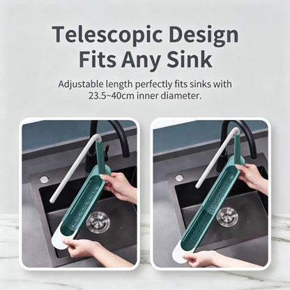 🧼Save 48% Today —  Extendable Sink Organizer with Towel Rack