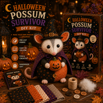 🎃🦡 Halloween Possum Survivor DIY Kit