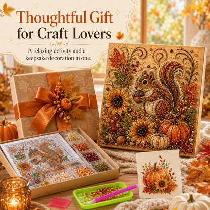 🔥Last Day 49% OFF - 🍂✨Autumn Pearl Painting Kit - Relaxing DIY Craft to Create Sparkling Fall Artwork