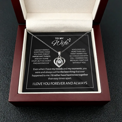 💝 To My Love Forever Heart Necklace — “I Still Choose You” Gift Set | 50% OFF