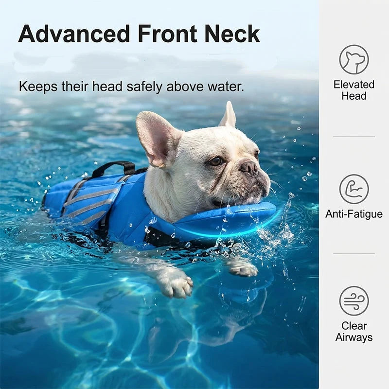 🥳2026 HOT SALE🥳 Reflective Angel Wing Dog Life Jacket – High‑buoyancy, quick‑rescue handle & breathable mesh. Reflective strips for evening swims.