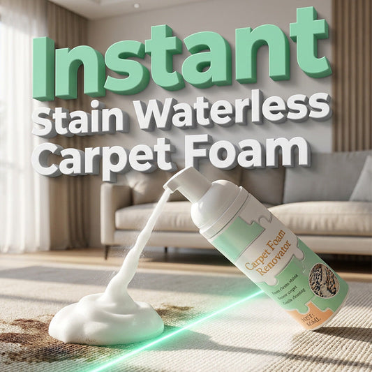🔥Limited Time Promotion 50% OFF-Waterless Carpet Foam Stain Remover with Towel