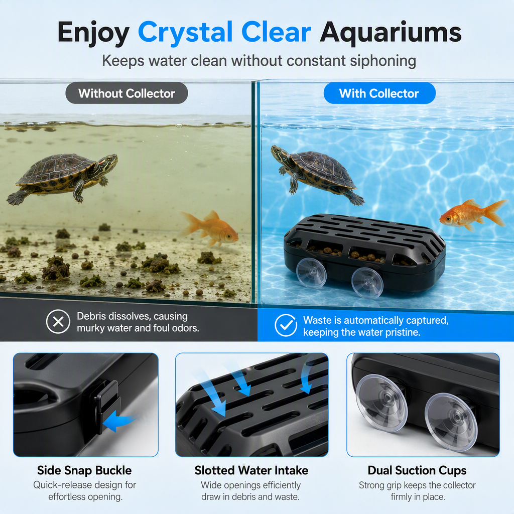 Turtle Tank Poop Collector & Aquarium Waste Cleaner – Ovornix